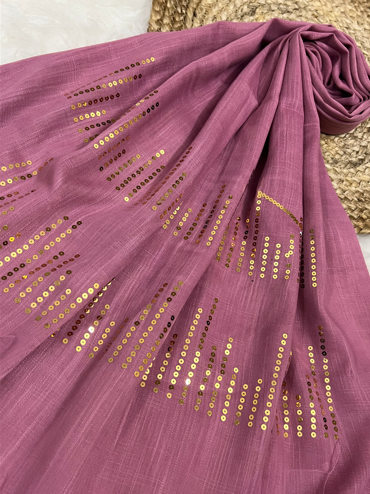 Radiant Sequins Stripes- Pink