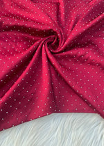 Silk Embellished Hijabs | Maroon