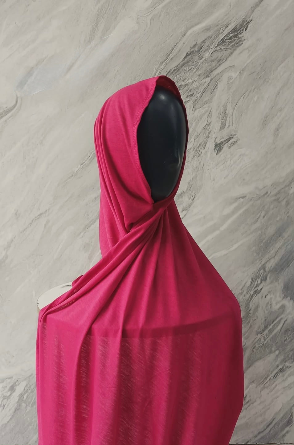 Instant Pre-Sewn Jersey Hijab | Berry Pink