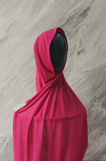 Instant Pre-Sewn Jersey Hijab | Berry Pink