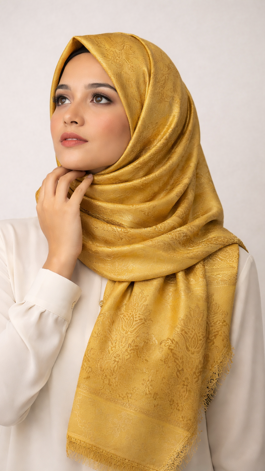 Royale Lawn JacquardII | Antique Gold