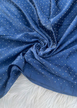 Silk Embellished Hijabs | Navy