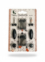 Essential Hijab Pin Kit – Complete Magnetic, Safety & Invisible Pins Set | Black