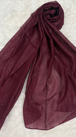 Lawn Zari Hijabs | Maroon
