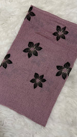 Threaded Lawn Floral Hijab | Floral | Mauve Pink