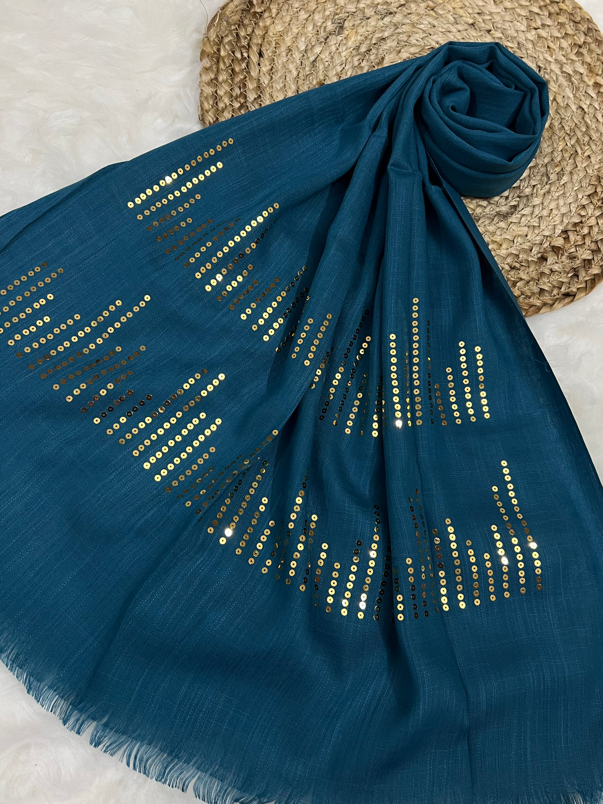 Radiant Sequins Stripes- Copper
