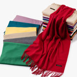 Winter Cashmere Wool Hijab | Red