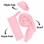 3-in-1 Hijab Essential Set | Baby Pink
