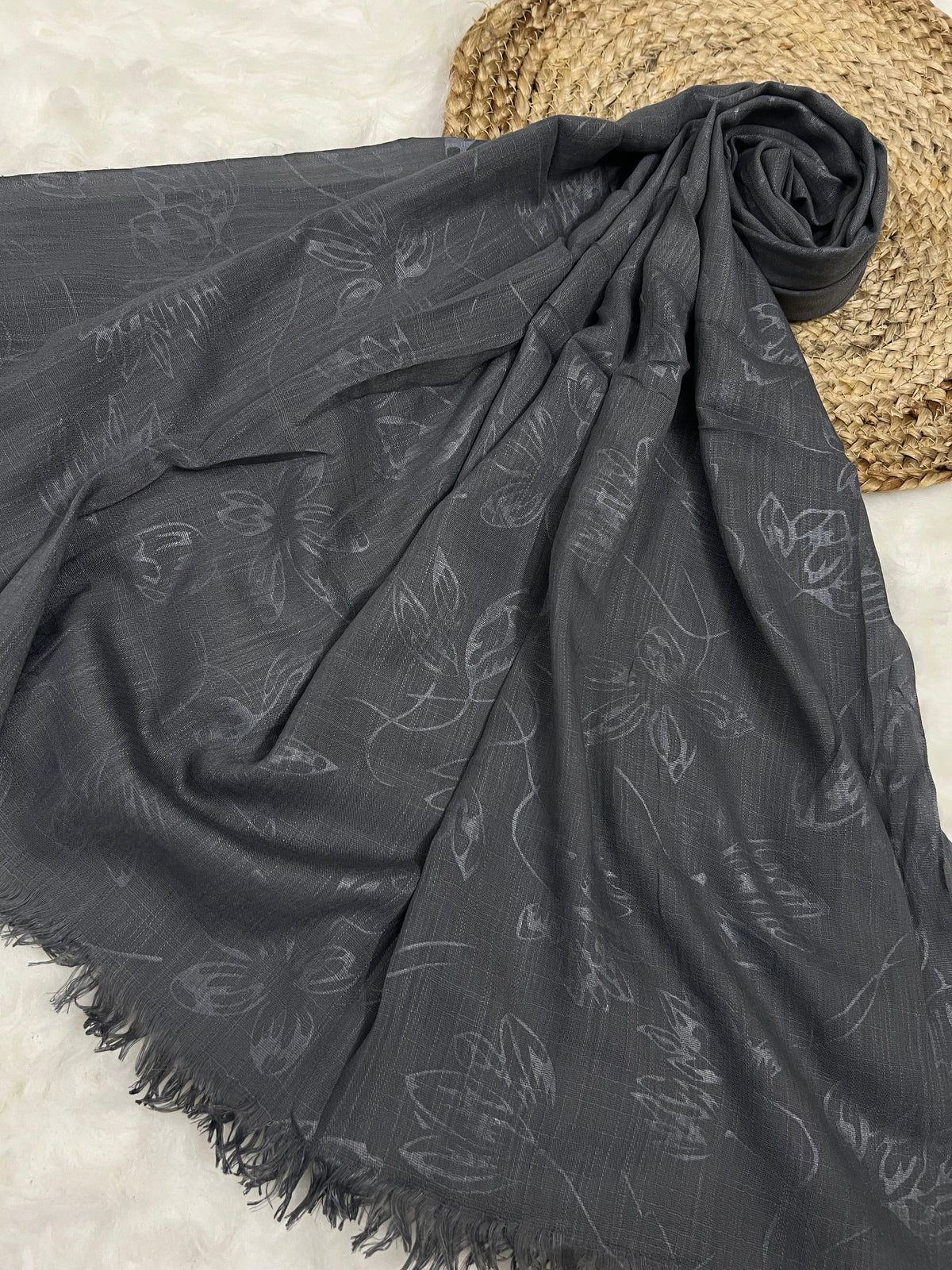 Ethereal Bloom Turkish lawn -Grey