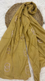 Lawn Ringset Embroidered Hijabs (XL) | Mustard