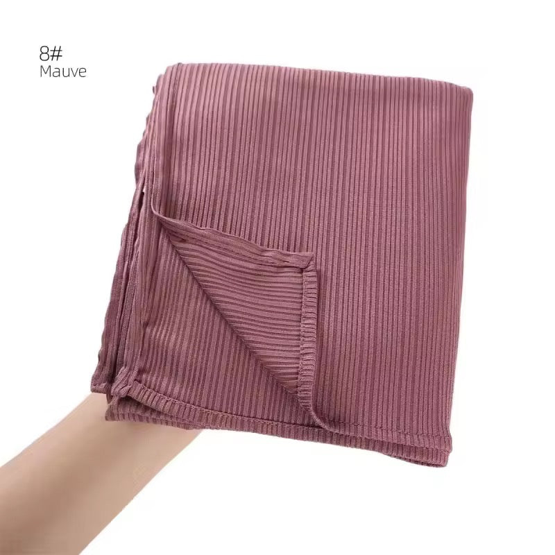 Soft Rib Jersey Hijabs | Mauve