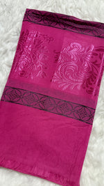 Lawn Jacquard Border | Fuchsia Pink