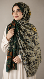 Twilight Flora Green | Lawn Printed Hijab