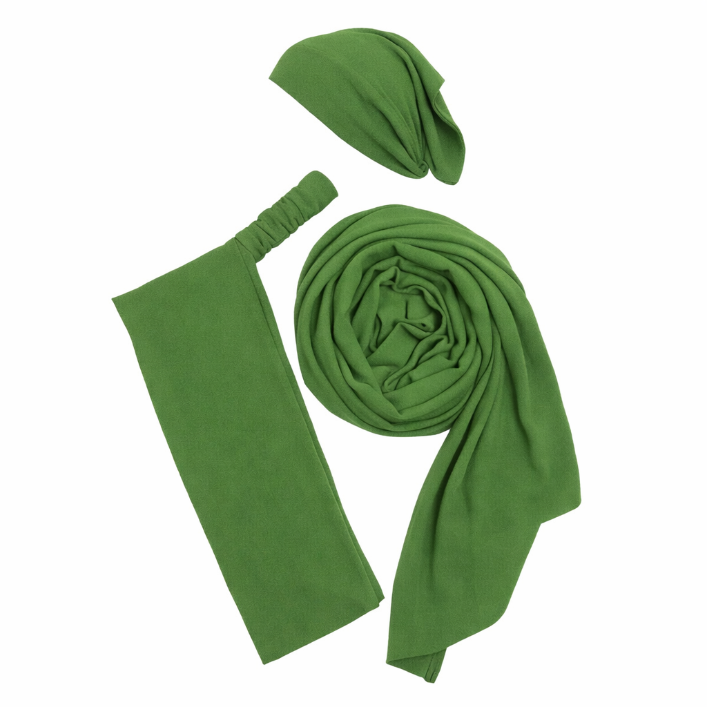 3-in-1 Hijab Essential Set | Green