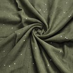 Lawn Full Sequins Hijab | Olive Green