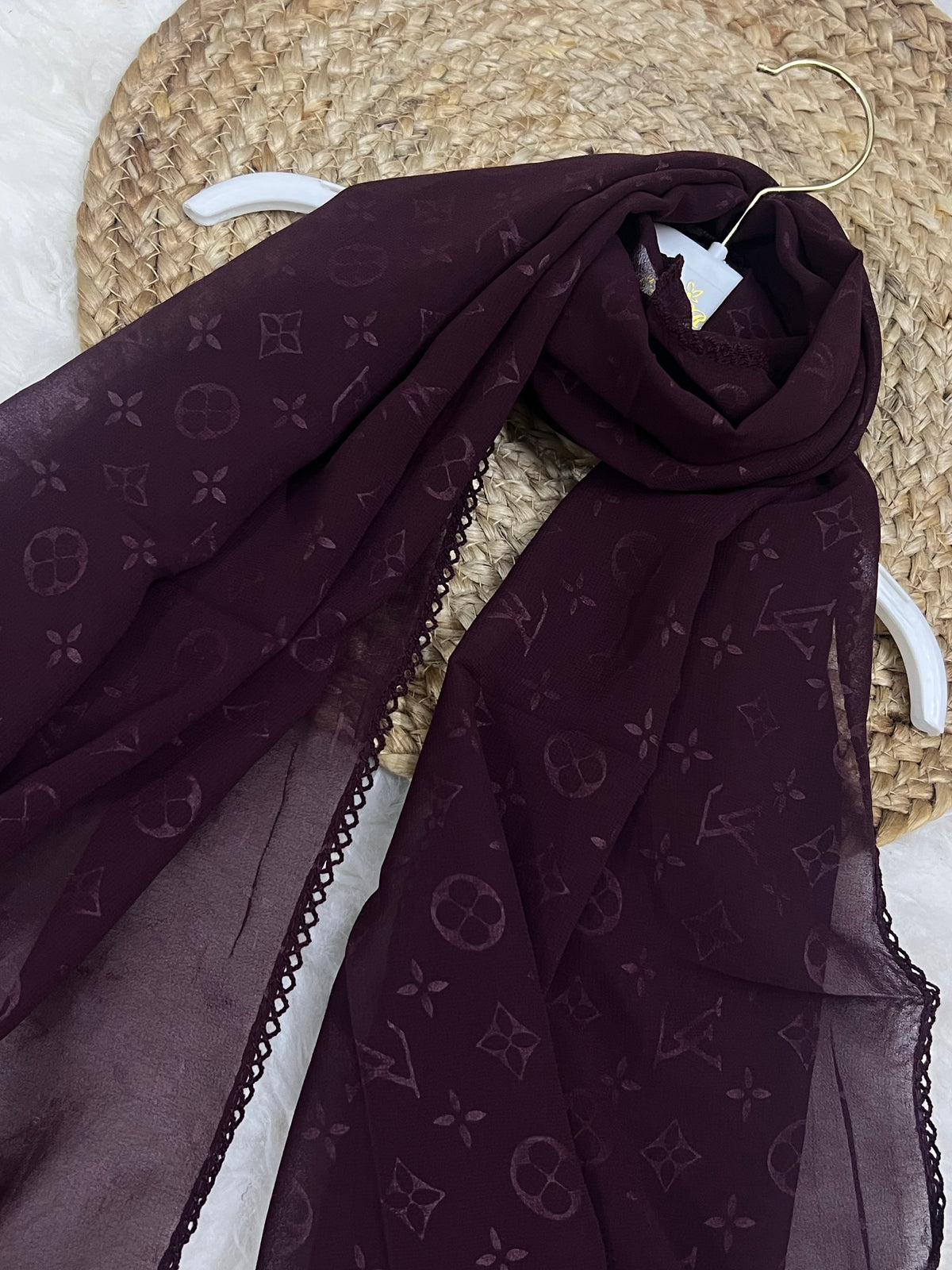 Monogram Georgette | LV | Plum