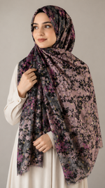 Twilight Flora Pink | Lawn Printed Hijab