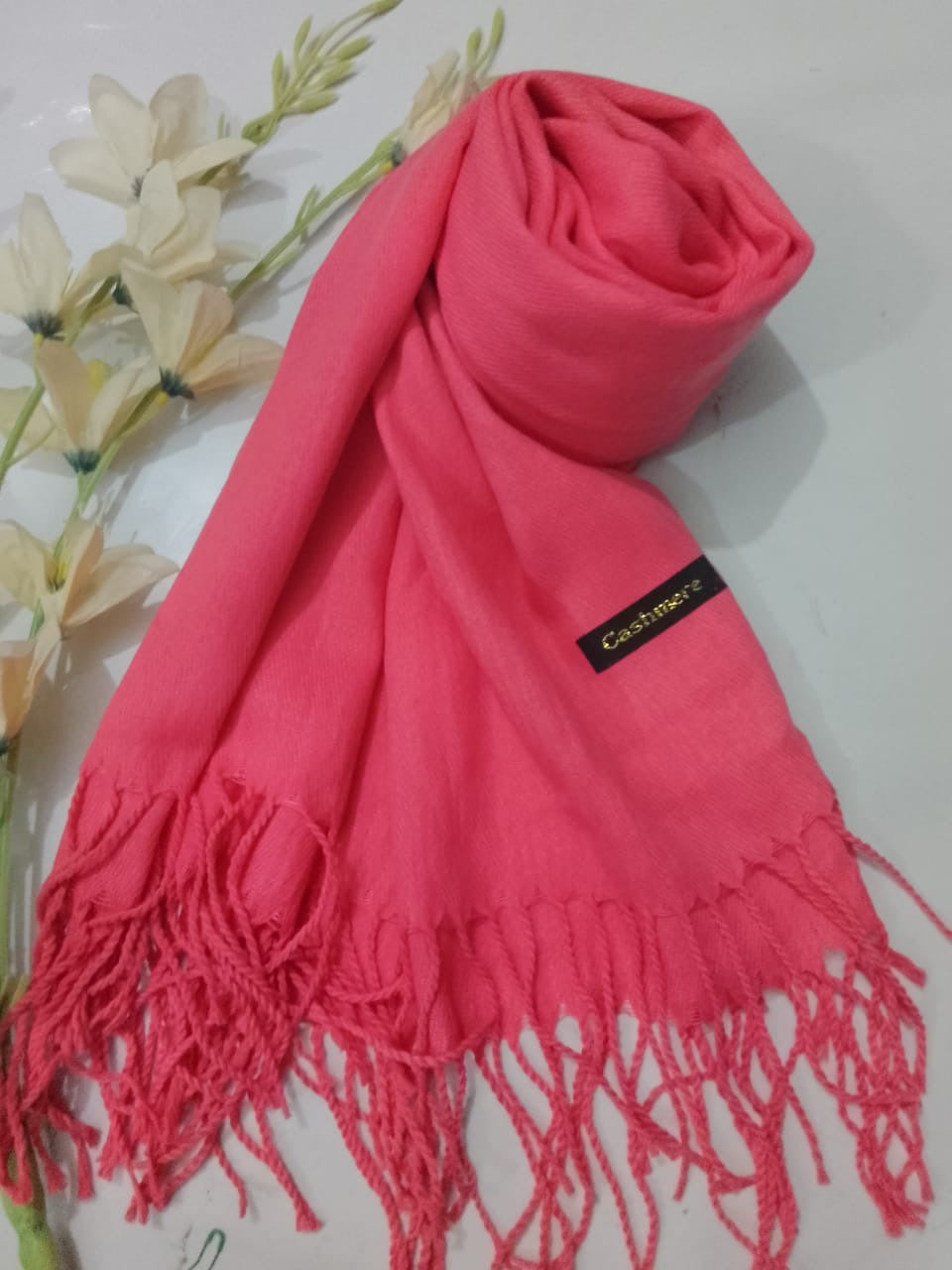 Winter Cashmere Hijab | Pink