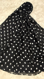 Midnight Polka| Lawn Printed Hijab