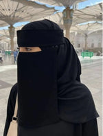 Imported Saudi Niqab | Plain Black