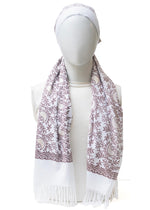 Classic Kashmiri Wrap | Ivory Pearl