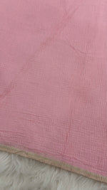 Soft Crinkle Lawn Hijab with Borders| Blush Pink