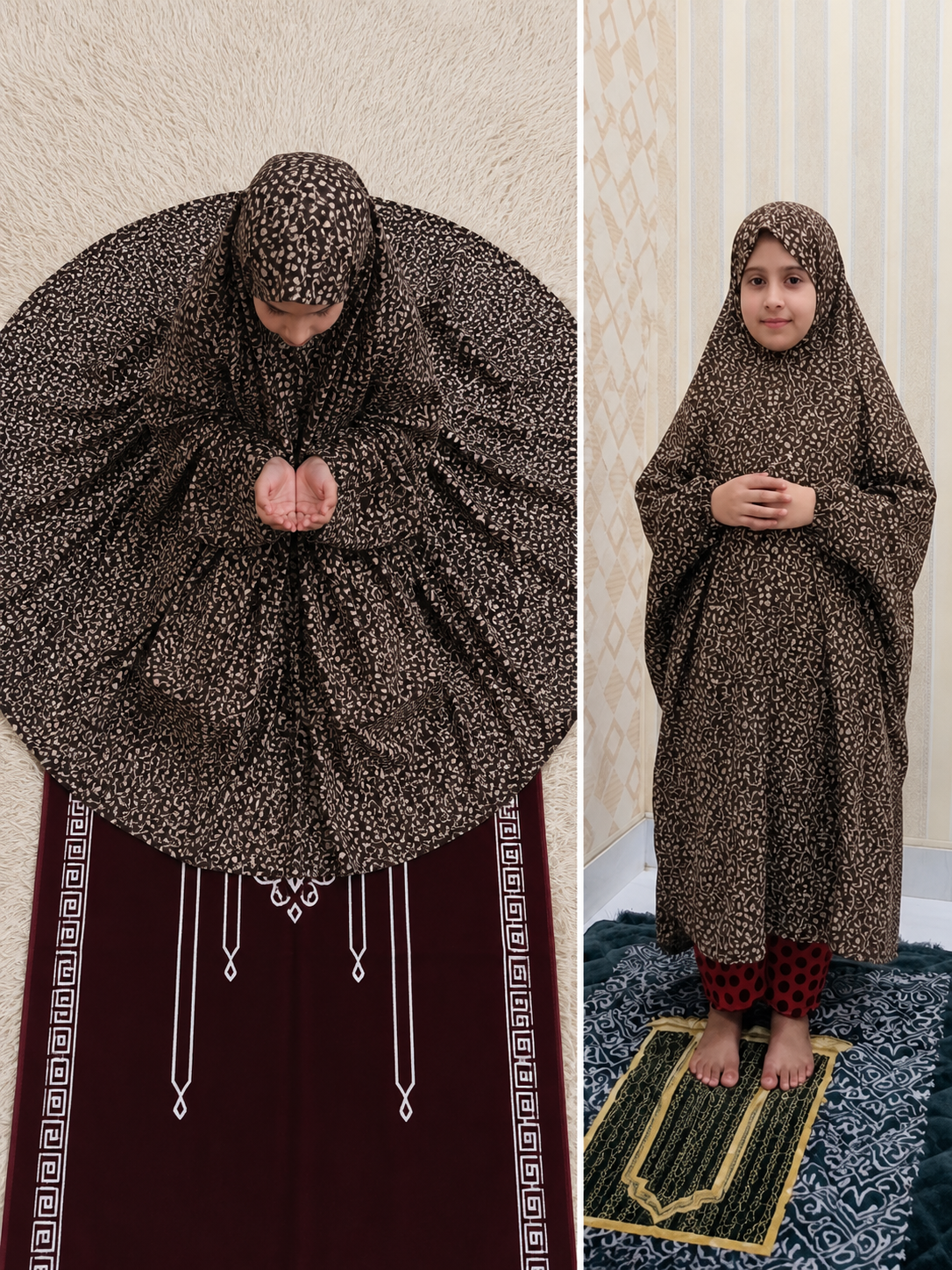 Kids Namaz Gown | Print 02
