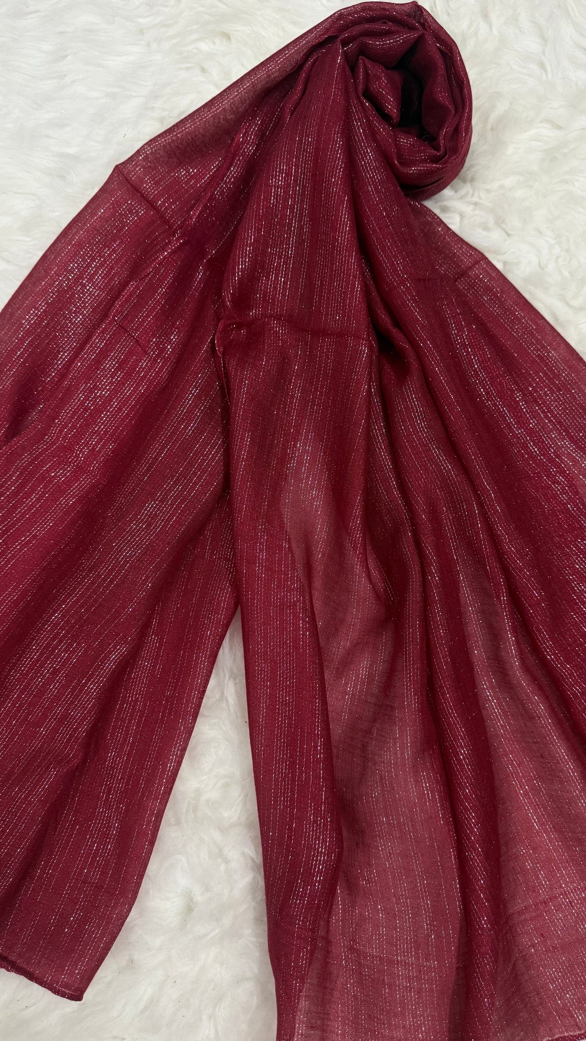 Lawn Zari Hijabs | Red