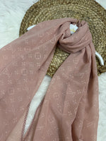Monogram Georgette | LV | Blush