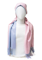 Twin Tone Wool | Blush Rose × Powder Blue