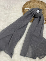 Monogram Georgette | LV | Grey