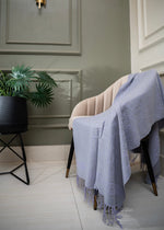 Branded Monogram Wool (Tagged)| Lavender Smoke