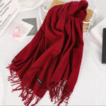 Winter Cashmere Hijab | Blood Red
