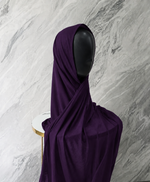 Instant Pre-Sewn Jersey Hijab | Purple