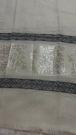 Lawn Jacquard Border | Cream White