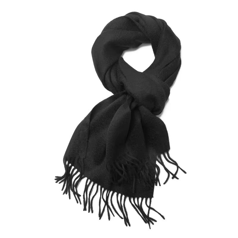Winter Cashmere Wool Hijab | Black