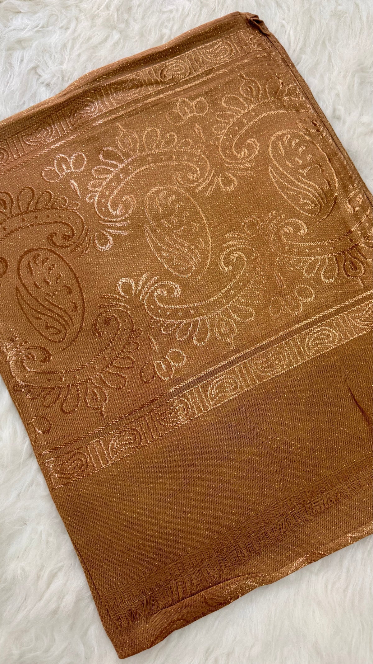 Royale Lawn Jacquard | Caramel Brown