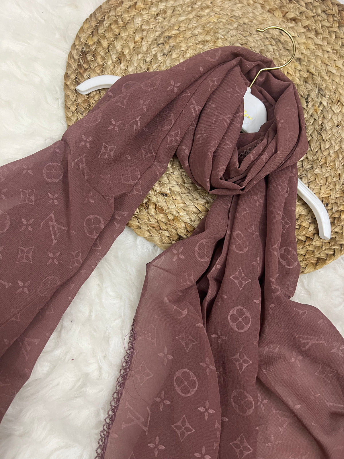 Monogram Georgette | LV | Nude