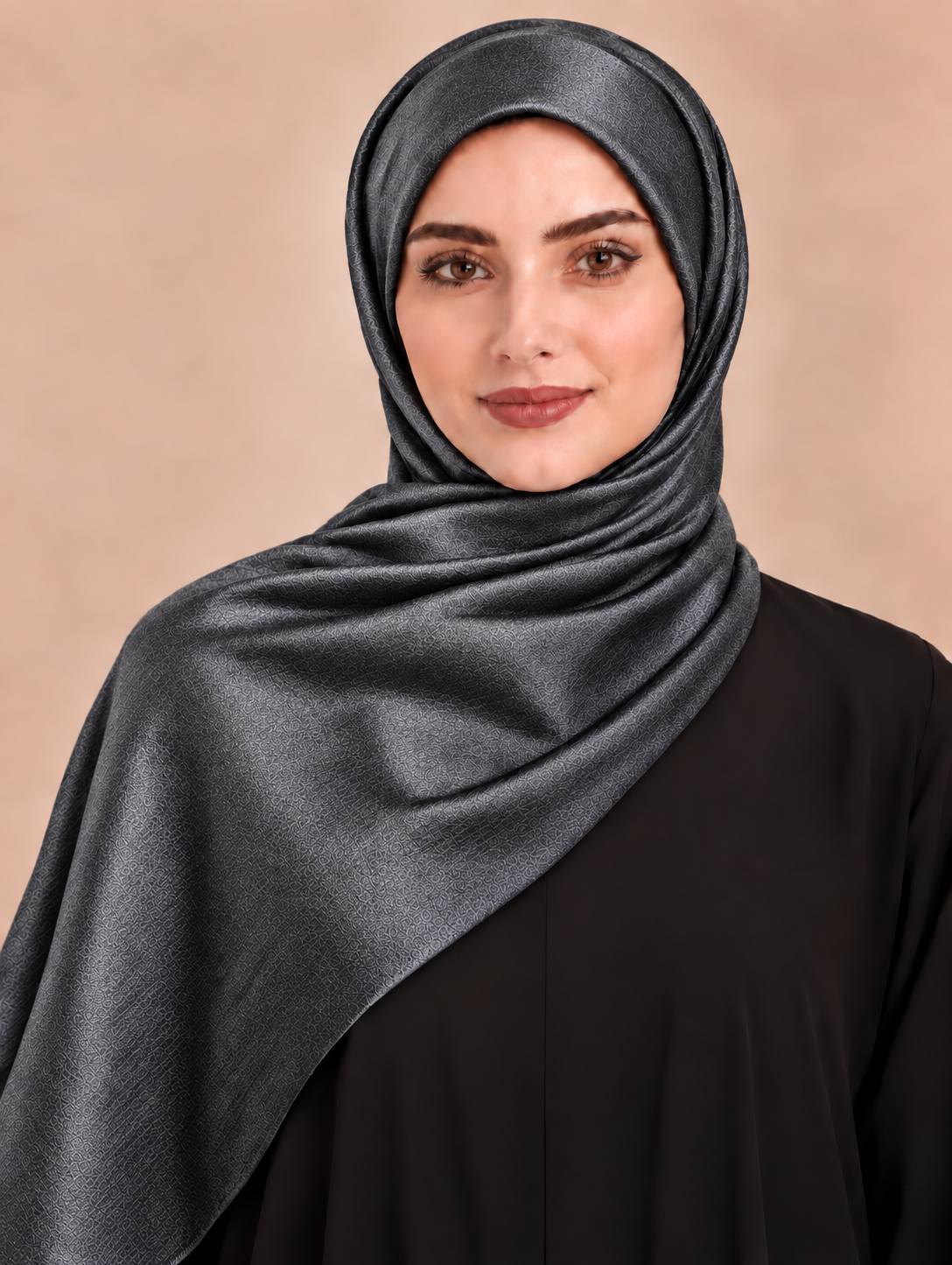 Luxe Crinkle Silk - Charcoal Grey