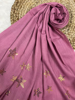 Starry Shine Hijab –Bubblegum Pink