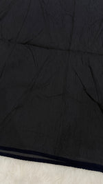 Soft Crinkle Lawn Hijab with Borders | Charcoal