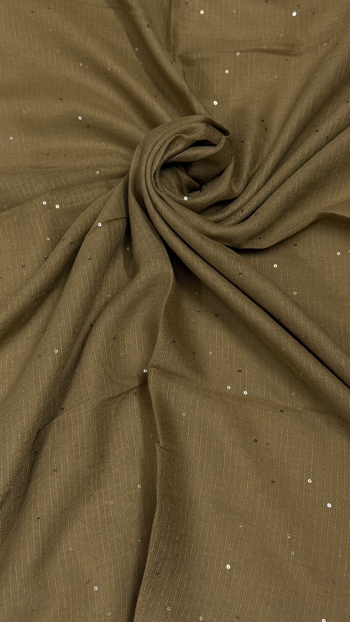 Lawn Full Sequins Hijab | Caramel Cream