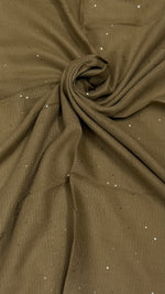 Lawn Full Sequins Hijab | Caramel Cream