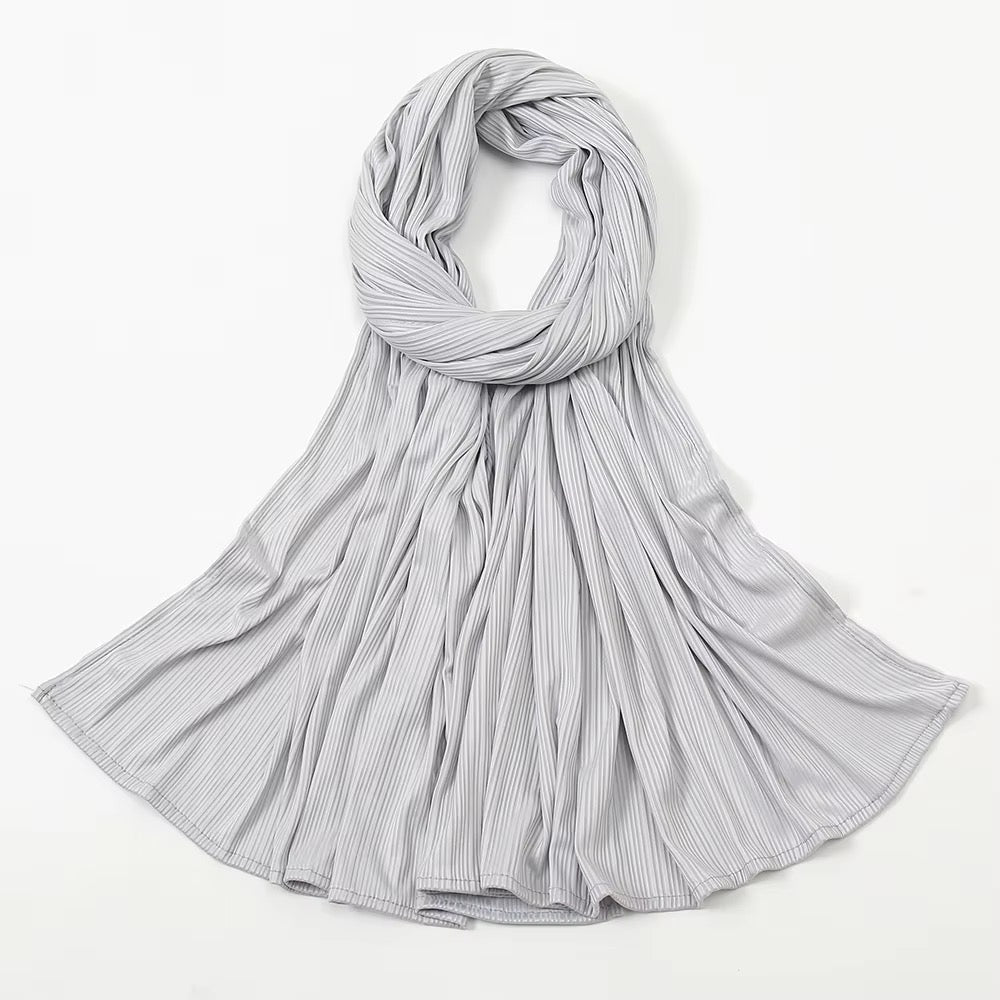 Soft Rib Jersey Hijabs | Silver Grey