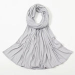 Soft Rib Jersey Hijabs | Silver Grey