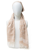 Branded Monogram Wool (Tagged)| Soft Sand Beige