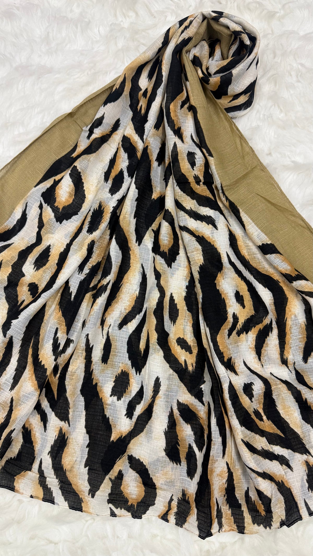 Safari Olive Khaki | Lawn Printed Hijab