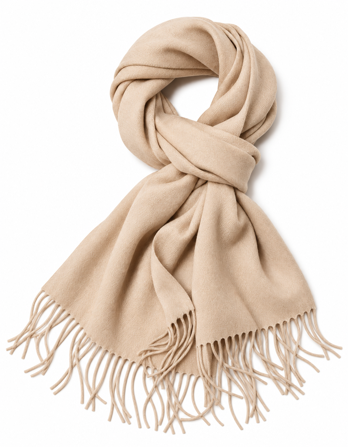 Winter Cashmere Wool Hijab | Nude