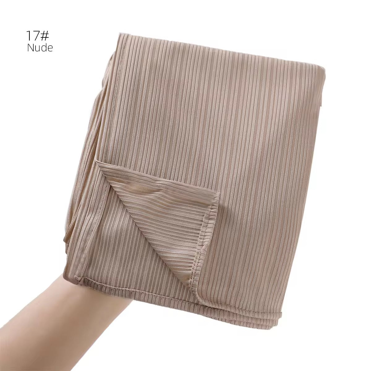 Soft Rib Jersey Hijabs | Nude