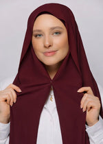 Instant Magnet Hijab | Maroon